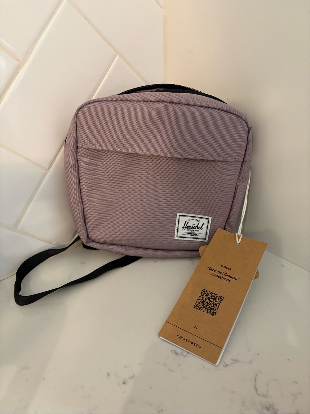 Classic Herschel purple mauve crossbody NWT
